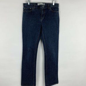 Gap Jeans Women’s Size 8R Modern Bootcut Stretch Mid Rise Dark Wash Worn Faded